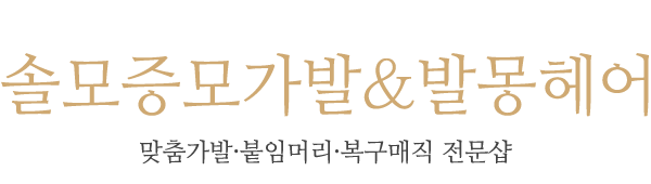솔모증모가발&발몽헤어_로고